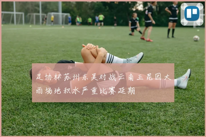 足协杯苏州东吴对战云南玉昆因大雨场地积水严重比赛延期